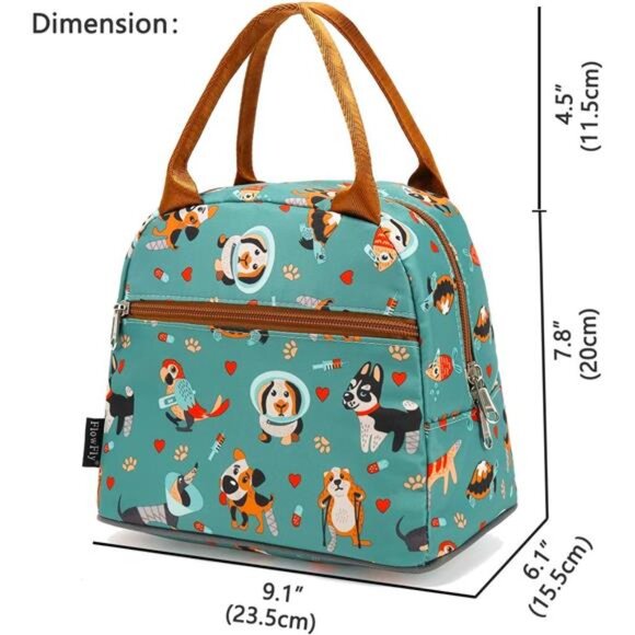 Lunch Cooler Bag - Tote Bag Organizer for Women/Men, Dog - Picture 2 of 7